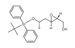 (2R,3R,5S)-5-(tert-butyldiphenylsilyl)-2,3-(oxiranyl)hexan-1-ol结构式