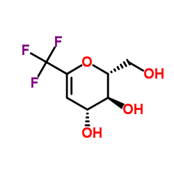 D-arabino-Hept-2-enitol, 2,6-anhydro-1,3-dideoxy-1,1,1-trifluoro- (9CI) structure