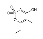 6-ethyl-5-methyl-2,2-dioxooxathiazin-4-one Structure