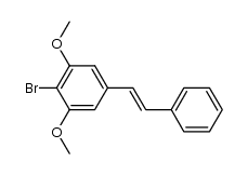 4-bromo-3.5-dimethoxy-trans-stilbene Structure