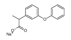 sodium,2-(3-phenoxyphenyl)propanoate结构式