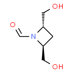 1-Azetidinecarboxaldehyde, 2,4-bis(hydroxymethyl)-, (2S,4S)- (9CI)结构式