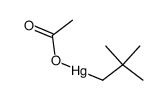 neopentylmercury (1+), acetate Structure