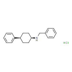 rel-(1R,4S)-N-benzyl-4-phenylcyclohexan-1-amine hydrochloride Structure