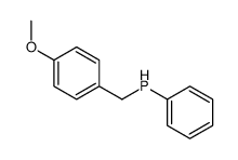 (4-methoxyphenyl)methyl-phenylphosphane结构式