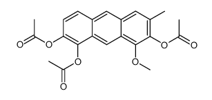 2,7,8-triacetoxy-1-methoxy-3-methylanthracene结构式