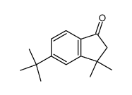 2,3-Dihydro-3,3-dimethyl-5-(1,1-dimethylethyl)-1H-inden-1-one结构式