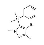 4-bromo-1,3-dimethyl-5-dimethylphenylsilylpyrazole Structure