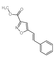 methyl 5-(2-phenylethenyl)oxazole-3-carboxylate Structure