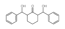 2,6-bis[hydroxy(phenyl)methyl]cyclohexan-1-one结构式