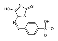 4-[(4-oxo-2-sulfanylidene-1,3-thiazolidin-5-yl)diazenyl]benzenesulfonic acid Structure