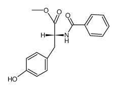 N-benzoyl-D-tyrosine methyl ester Structure