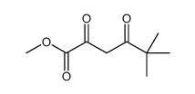 Methyl 5,5-dimethyl-2,4-dioxohexanoate结构式