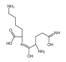 (2S)-6-amino-2-[[(2S)-2,5-diamino-5-oxopentanoyl]amino]hexanoic acid Structure