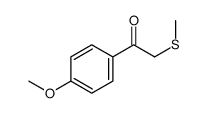 1-(4-methoxyphenyl)-2-methylsulfanylethanone Structure