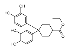 ethyl 4,4-bis(3,4-dihydroxyphenyl)cyclohexane-1-carboxylate Structure