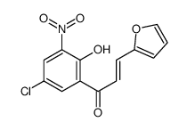 1-(5-chloro-2-hydroxy-3-nitrophenyl)-3-(furan-2-yl)prop-2-en-1-one Structure