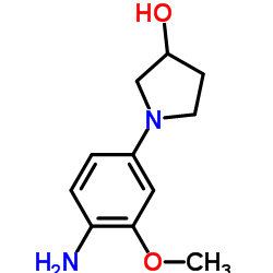 1-(4-Amino-3-methoxyphenyl)-3-pyrrolidinol结构式