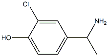 4-(1-AMINOETHYL)-2-CHLOROPHENOL结构式