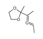 1,3-Dioxolane,2-methyl-2-(1-methyl-1,2-butadienyl)- (9CI) structure