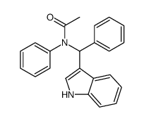 N-[1H-indol-3-yl(phenyl)methyl]-N-phenylacetamide Structure