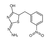 2-hydrazinyl-5-[(3-nitrophenyl)methyl]-1,3-thiazol-4-one结构式