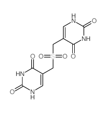 5-[(2,4-dioxo-1H-pyrimidin-5-yl)methylsulfonylmethyl]-1H-pyrimidine-2,4-dione structure