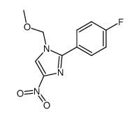 2-(4-fluoro-phenyl)-1-methoxymethyl-4-nitro-1H-imidazole结构式
