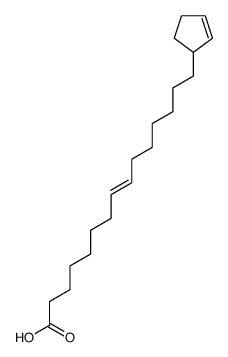 15-(2-Cyclopenten-1-yl)-8-pentadecenoic acid structure