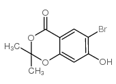 6-溴-7-羟基-2,2-二甲基-4H-苯并[d][1,3]dioxin-4-酮结构式