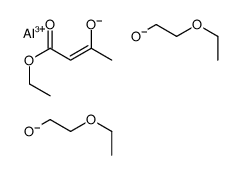 bis(2-ethoxyethan-1-olato-O,O')(ethyl 3-oxobutyrato-O1',O3)aluminium structure