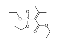 ethyl 2-diethoxyphosphoryl-3-methylbut-2-enoate结构式