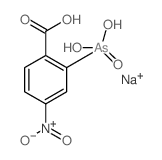 Benzoic acid,2-arsonoyl-4-nitro-, sodium salt (1:1)结构式