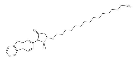 1-(9H-fluoren-2-yl)-3-hexadecylsulfanyl-pyrrolidine-2,5-dione picture