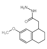 2-(7-methoxytetralin-1-yl)acetohydrazide structure