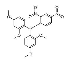 1-[bis(2,4-dimethoxyphenyl)methyl]-2,4-dinitrobenzene Structure