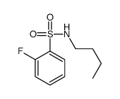 N-butyl-2-fluorobenzenesulfonamide结构式