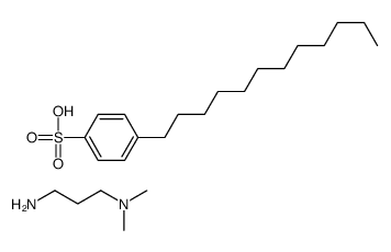 Benzenesulfonic acid, 4-dodecyl-, compd. with N,N-dimethyl-1,3-propanediamine (1:1) structure