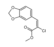 methyl 3-(1,3-benzodioxol-5-yl)-2-chloroprop-2-enoate Structure