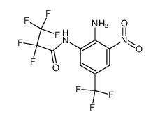 N-(2-Amino-3-nitro-5-trifluoromethyl-phenyl)-2,2,3,3,3-pentafluoro-propionamide结构式