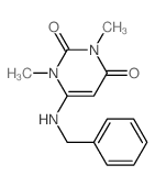 2,4(1H,3H)-Pyrimidinedione,1,3-dimethyl-6-[(phenylmethyl)amino]- picture