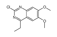 2-chloro-4-ethyl-6,7-dimethoxyquinazoline Structure