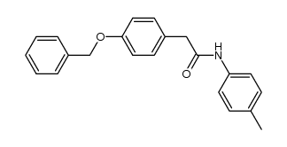 2-(4-(benzyloxy)phenyl)-N-(p-tolyl)acetamide Structure