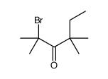 2-bromo-2,4,4-trimethylhexan-3-one Structure