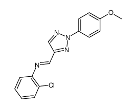 2-chloro-N-[2-(4-methoxy-phenyl)-2H-[1,2,3]triazol-4-ylmethylene]-aniline Structure