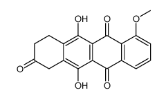 5,12-dihydroxy-7-methoxy-3,4-dihydro-1H-tetracene-2,6,11-trione结构式
