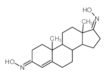 Androst-4-ene-3,17-dione, dioxime结构式