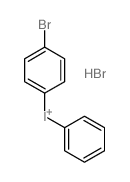 Iodonium, (4-bromophenyl)phenyl-, bromide Structure