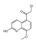 5-(2-chloroacetyl)-8-methoxy-1H-quinolin-2-one Structure