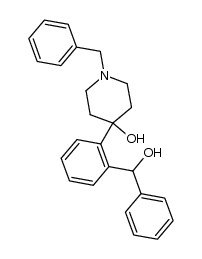 1-benzyl-4-[2-(hydroxy-phenyl-methyl)-phenyl]-piperidin-4-ol结构式